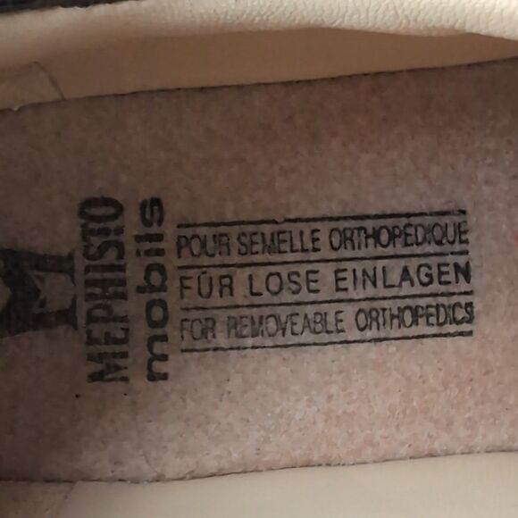 Mephisto Black Genuine Leather Oxfords Shock Absorber Polished Finish Us 7.5 - Picture 4 of 9